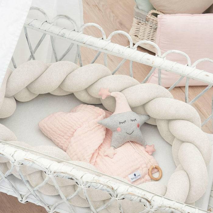 Nordic Coast Company Bettschlange geflochten Natur Strick Discount Store für neue Produkte