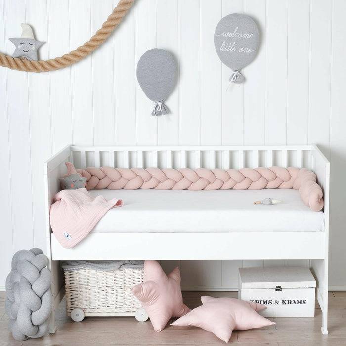 Nordic Coast Company Bettschlange geflochten Rosa Jersey Speichern exportieren