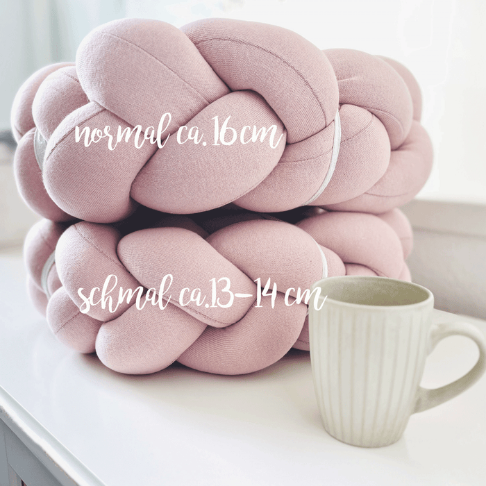 Nordic Coast Company Bettschlange geflochten Rosa Strick XL Schmal Kostenloser Versand