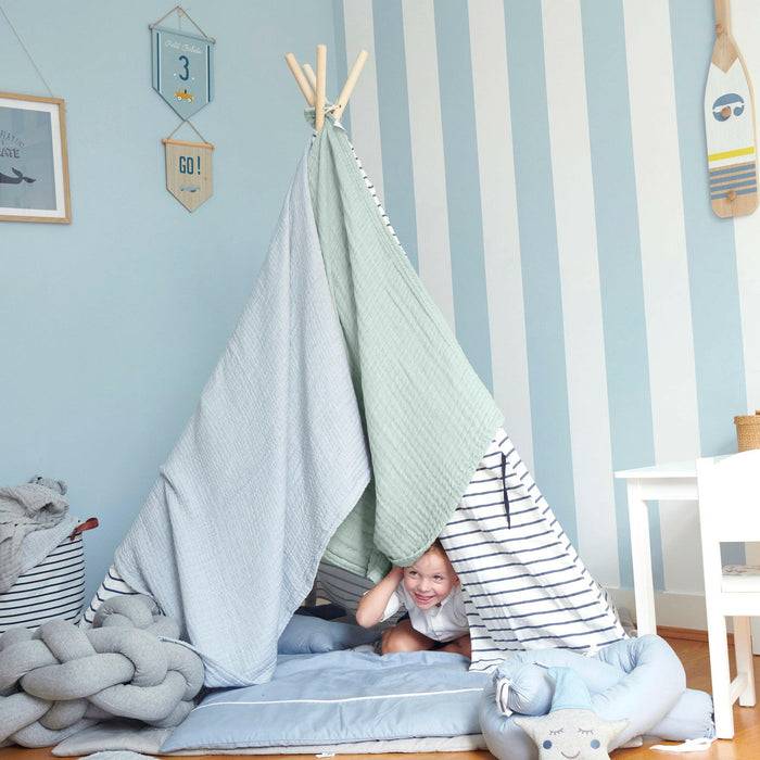 Nordic Coast Company Musselin Decke Mint Large Cyber Monday