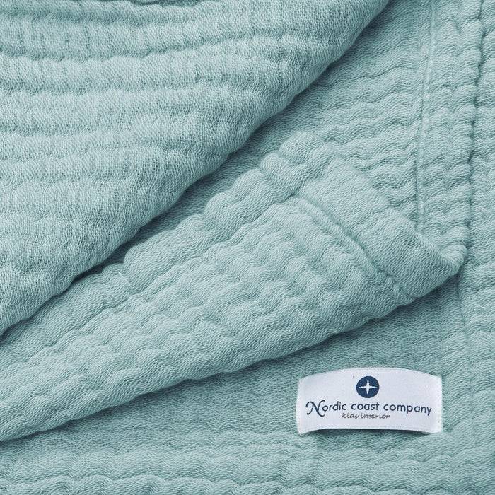 Nordic Coast Company Musselin Decke Jade Grün Valentinstagsangebot