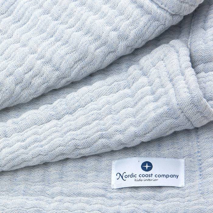Nordic Coast Company Musselin Decke Blau Large Lagerräumung