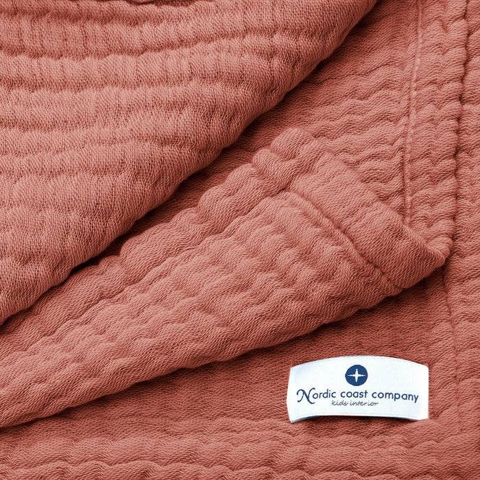 Nordic Coast Company Musselin Decke Kupfer Rot Online Outlet