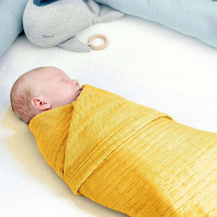 Nordic Coast Company Musselin Decke Curry Gelb Neuheiten