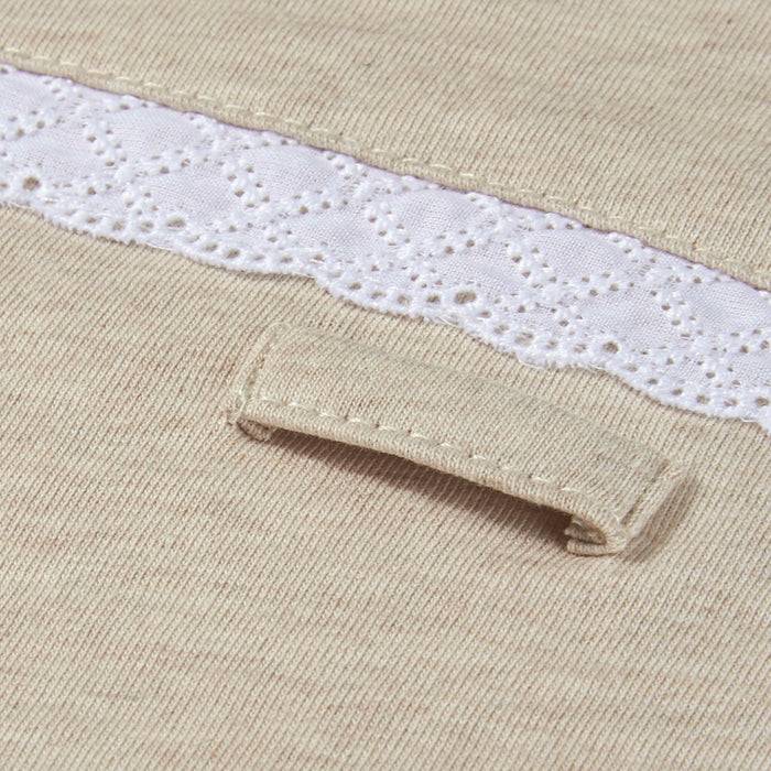 Nordic Coast Company Bezug Wickelauflage Beige Spitze Tiefpreis