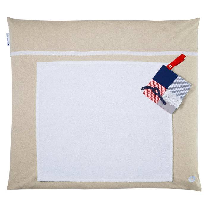 Nordic Coast Company Bezug Wickelauflage Beige Spitze Tiefpreis