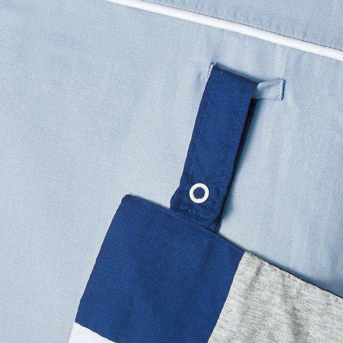 Nordic Coast Company Wickelauflage Blau Grau Letzter Tag