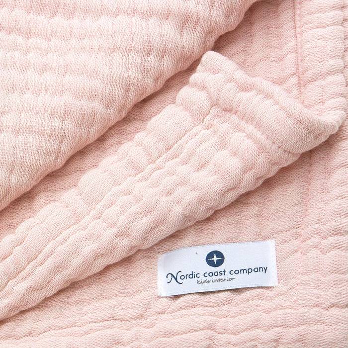 Nordic Coast Company Musselin Decke Rosa Large Vierteljährliche Förderung