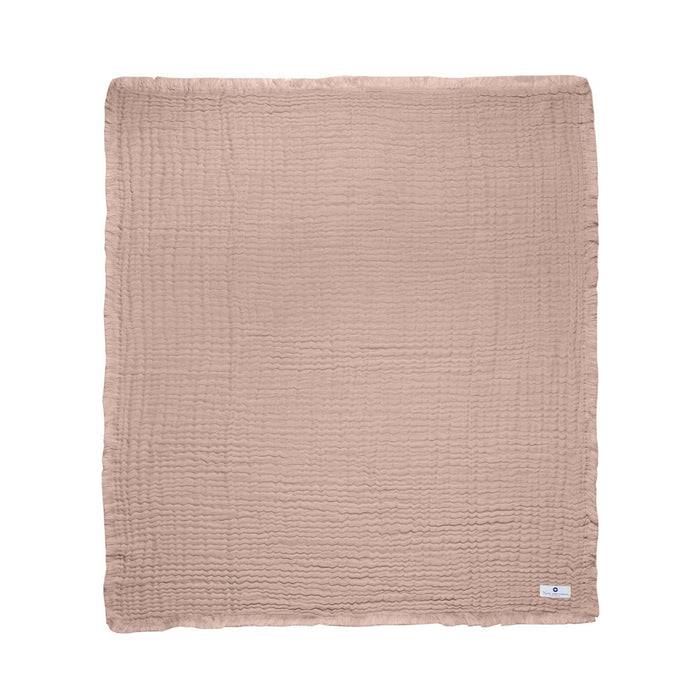 Nordic Coast Company Musselin Fransendecke Altrosa Kostenloser Versand international