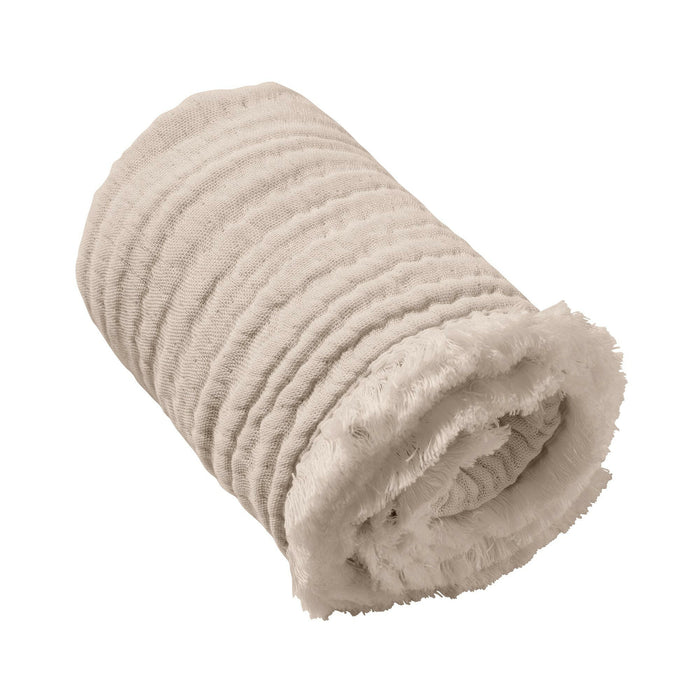 Nordic Coast Company Musselin Fransendecke Beige Fabrikladen