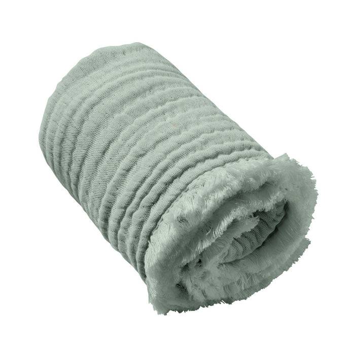 Nordic Coast Company Musselin Fransendecke Mint Speichern exportieren