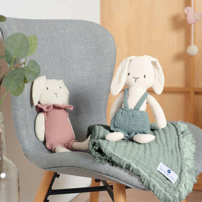 Nordic Coast Company Musselin Fransendecke Mint Speichern exportieren