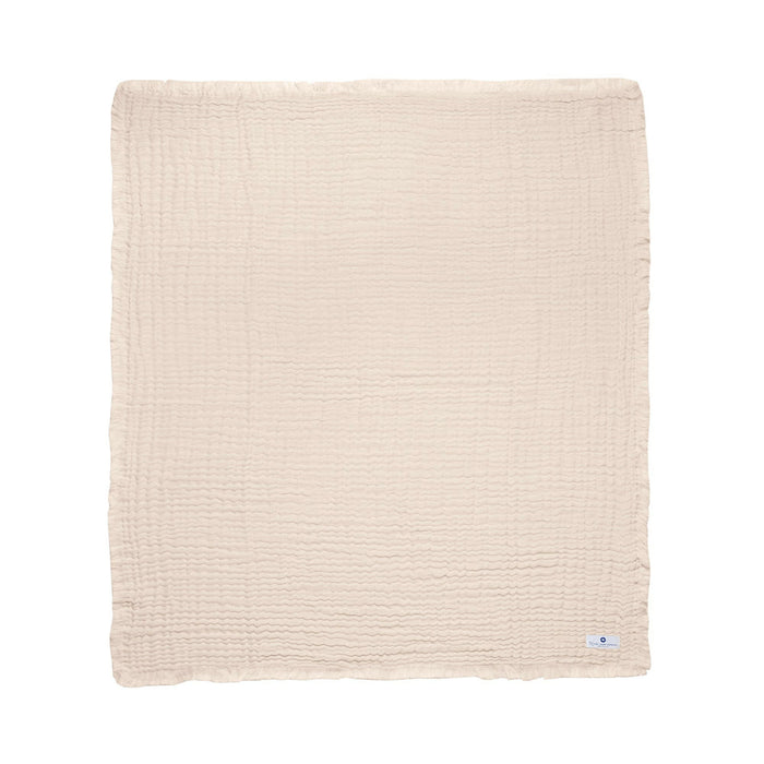 Nordic Coast Company Musselin Fransendecke Puder Black Friday Preise