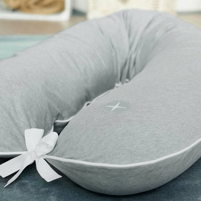 Nordic Coast Company Stillkissen Bezug 180 cm Grau zollfrei