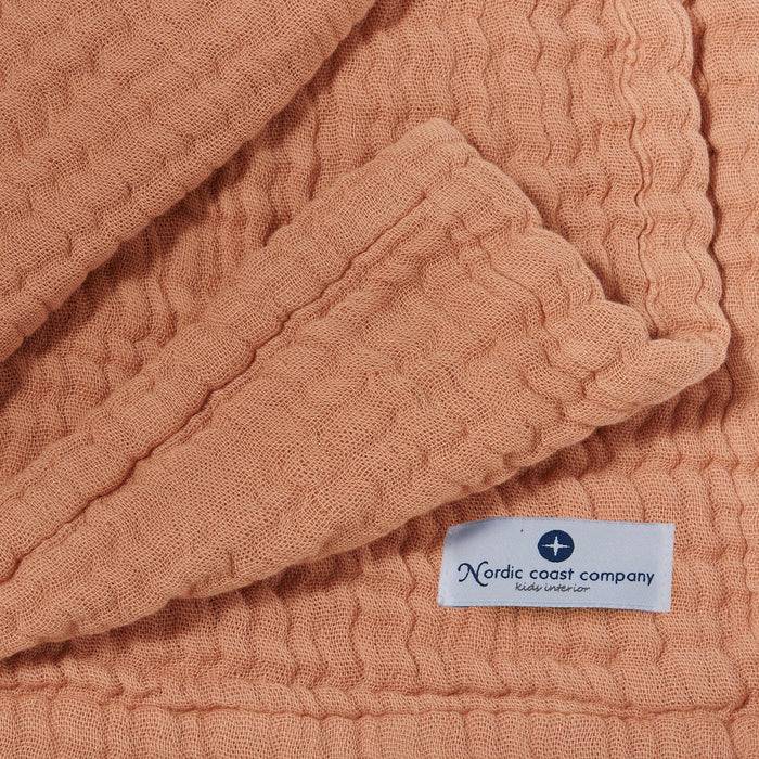 Nordic Coast Company Musselin Decke Karamell 50% Rabatt für begrenzte Zeit