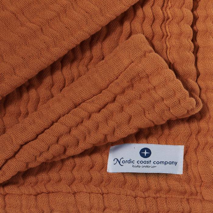 Nordic Coast Company Musselin Decke Zimt Rabatte dieses Monats