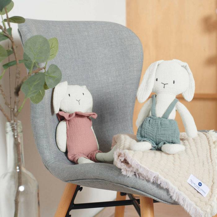 Nordic Coast Company Kuscheltier Musselin Hase Ben Hotsell