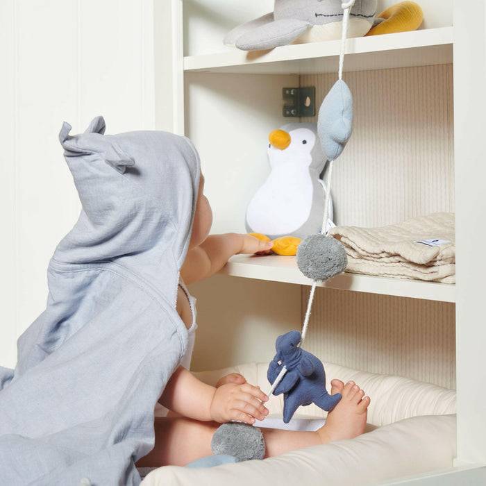 Nordic Coast Company Spieluhr Baby Pinguin Grau Rabatt