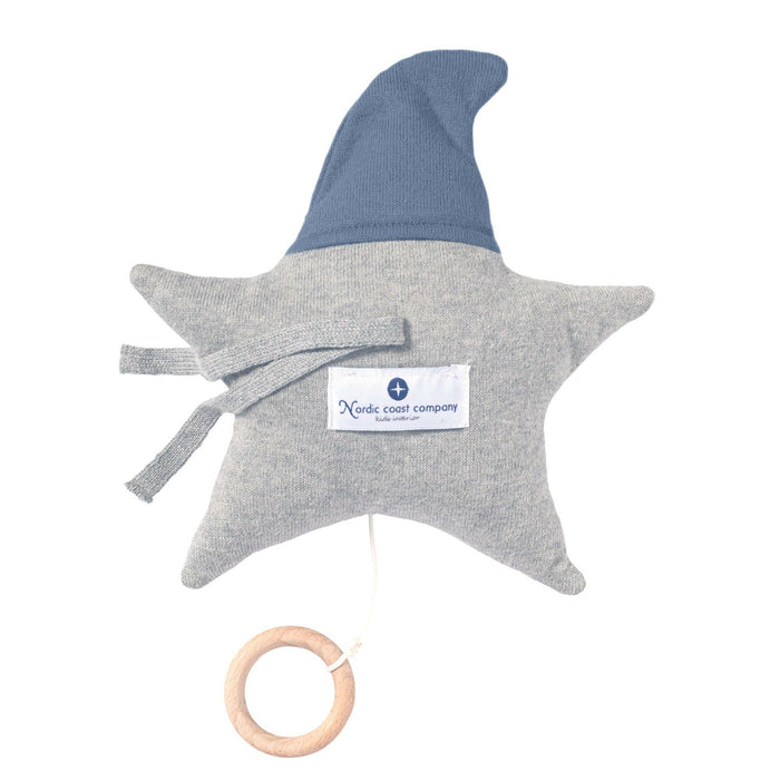 Nordic Coast Company Baby Set "Stern" Spieluhr + Rassel Blau Günstig kaufen