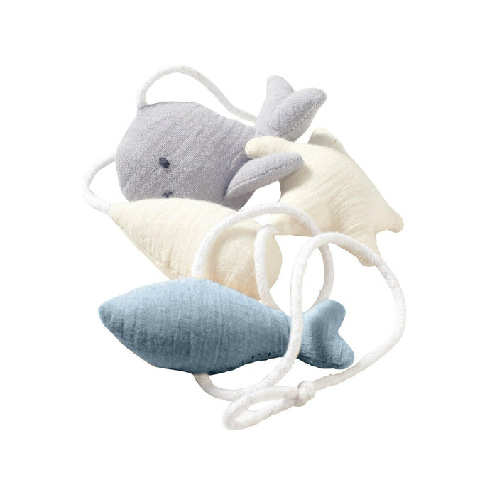 Nordic Coast Company Wandgirlande Musselin Wal Small Preisnachlass
