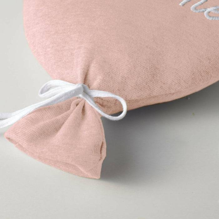 Nordic Coast Company Ballon-Kissen "Welcome Little One" Rosa Black Friday