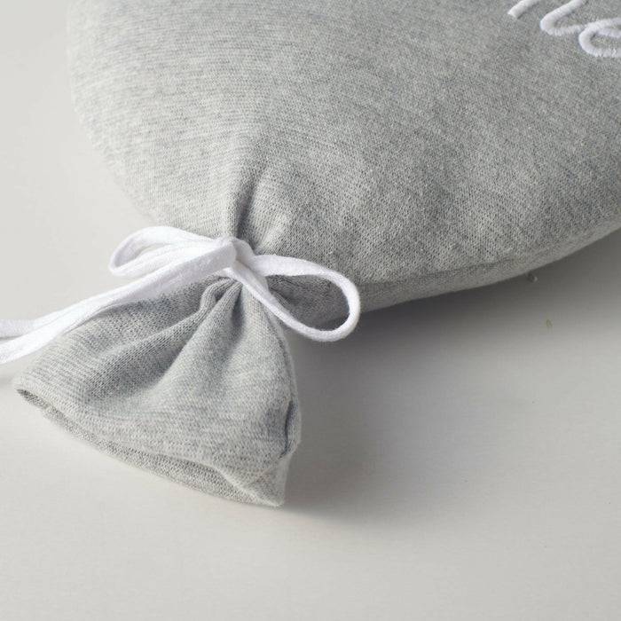 Nordic Coast Company Ballon-Kissen "Welcome Little One" Grau Cyber Monday