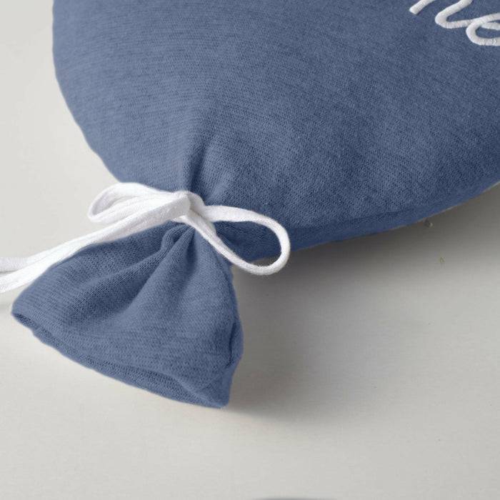 Nordic Coast Company Ballon-Kissen "Welcome Little One" Blau Muttertagsangebot