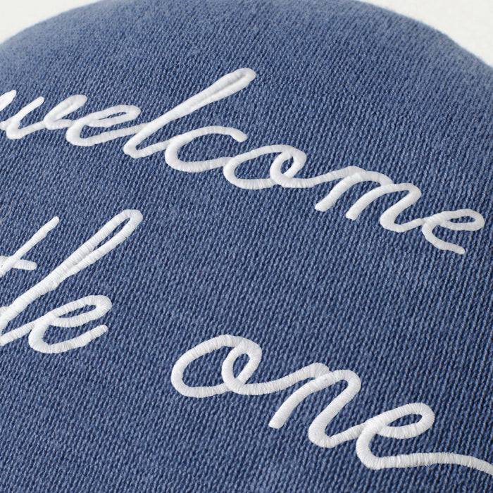 Nordic Coast Company Ballon-Kissen "Welcome Little One" Blau Muttertagsangebot