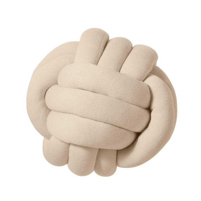 Nordic Coast Company Knotenkissen Strick Beige Jubiläumsangebot
