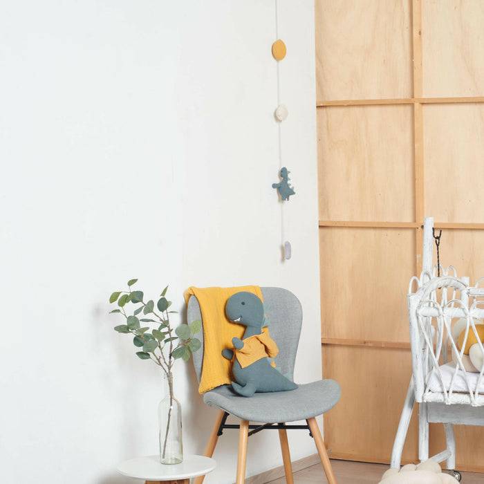 Nordic Coast Company Wandgirlande Musselin Dino Small Heißer Verkauf