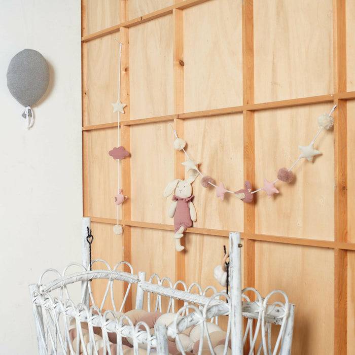 Nordic Coast Company Wandgirlande Musselin Schwan Small Online Outlet