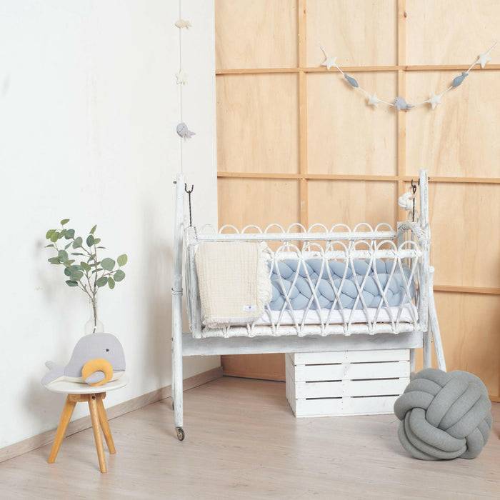 Nordic Coast Company Knotenkissen Strick Grau Zeitlich begrenztes Angebot