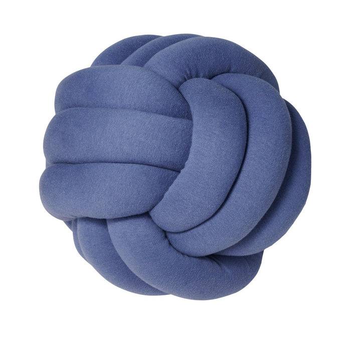 Nordic Coast Company Knotenkissen Jersey Blau Saisonale Angebote