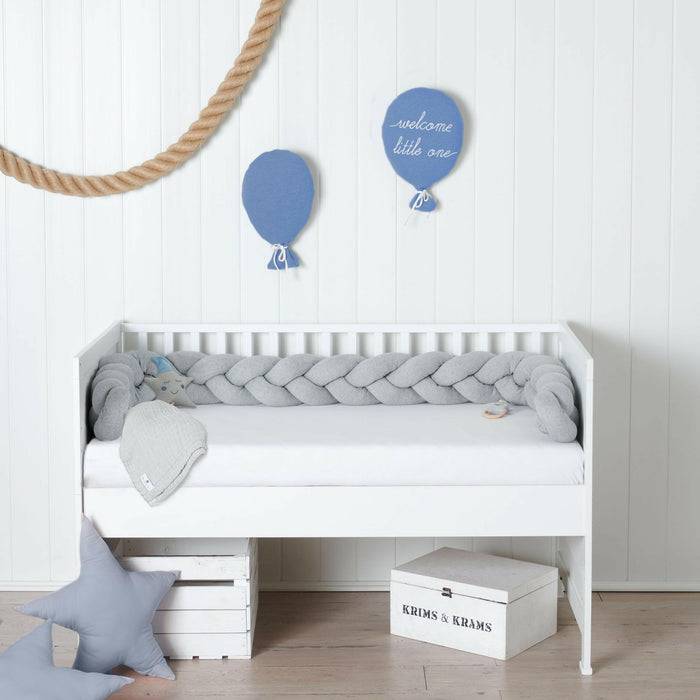 Nordic Coast Company Bettschlange geflochten Grau Jersey L Kauf eins, bekomm eins gratis
