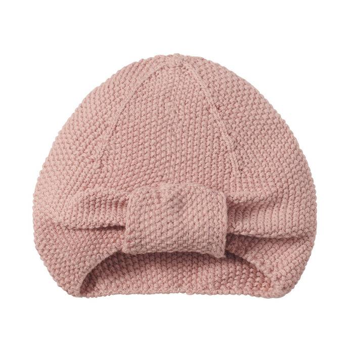Nordic Coast Company Baby Mütze Turban Set Altrosa + Natur VIP-Rabatte