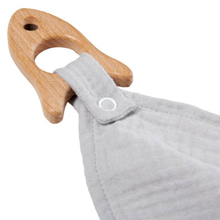 Nordic Coast Company Kuscheltuch Musselin Rakete Grau Letzter Tag