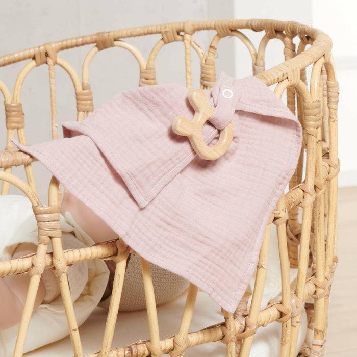 Nordic Coast Company Kuscheltuch Musselin Hase Rosa Zeitbegrenzte Promotion