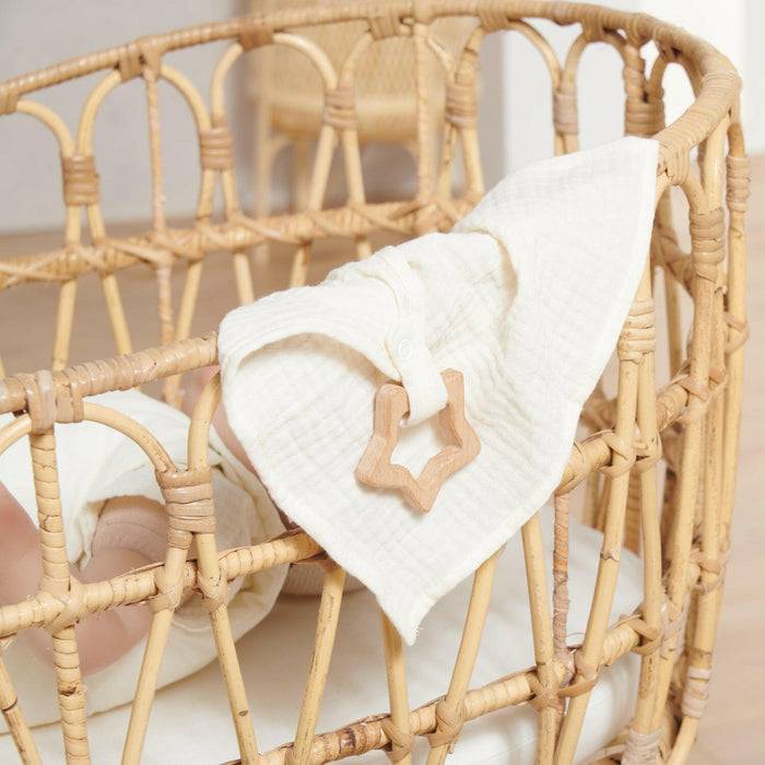 Nordic Coast Company Kuscheltuch Musselin Stern Natur Bis zu 50% Rabatt