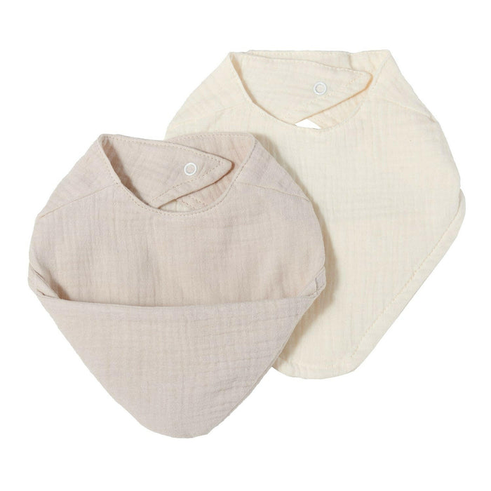 Nordic Coast Company Musselin Lätzchen-Set Sand & Natur Discount Store für neue Produkte