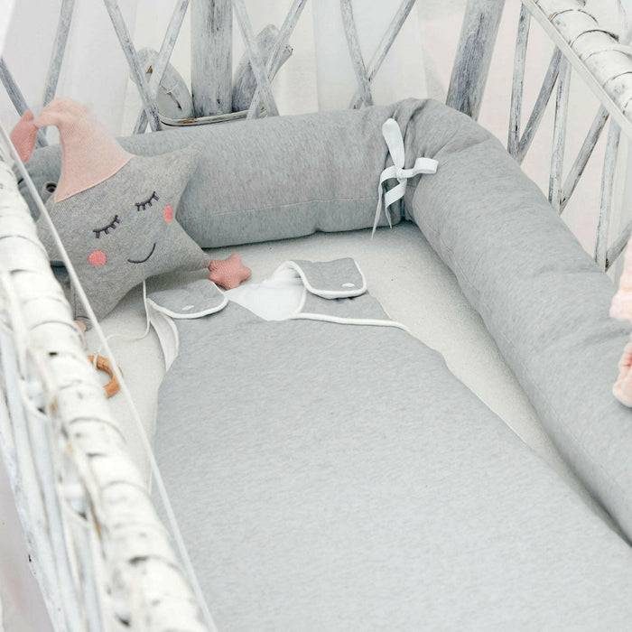 Nordic Coast Company Baby Sommer Schlafsack Grau Auslauf