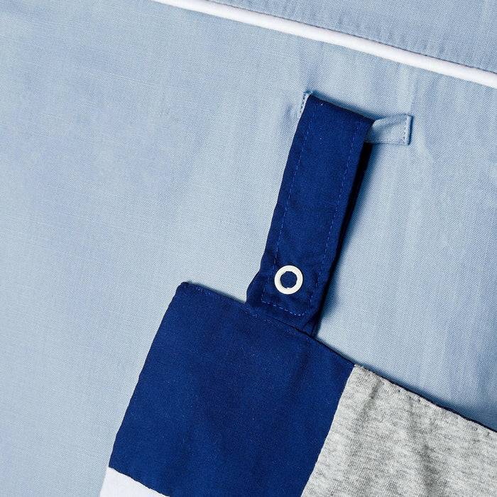 Nordic Coast Company Baby Bettnestchen Blau Grau Fabrikverkauf