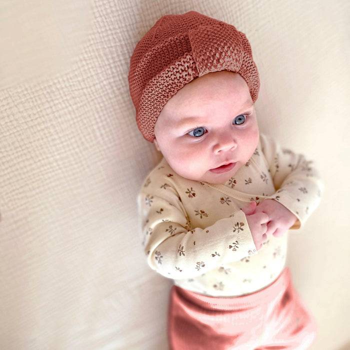 Nordic Coast Company Baby Turban Kupfer Neueste Mode