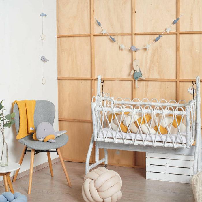 Nordic Coast Company Wandgirlande Musselin Wal Small Sonderangebote