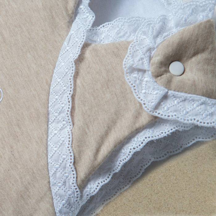 Nordic Coast Company Baby Schlafsack Beige Spitze Clearance-Verkauf