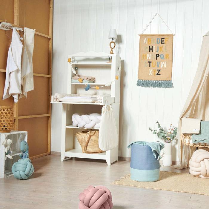 Nordic Coast Company Knotenkissen Jersey Rosa Im Verkauf