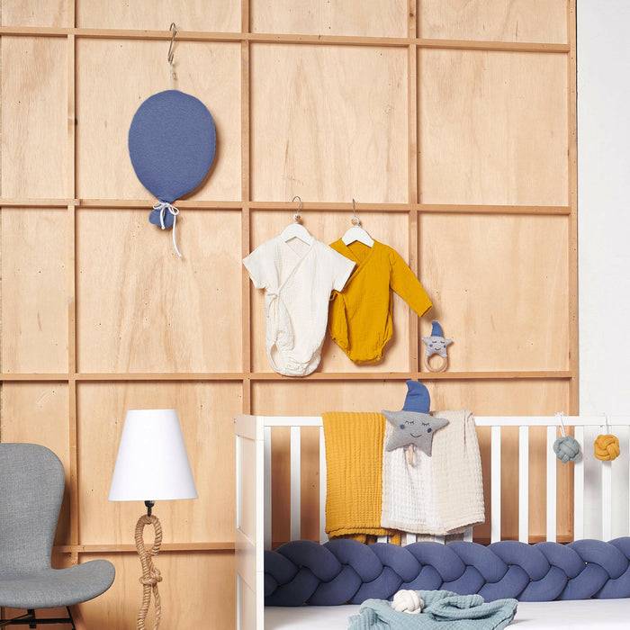 Nordic Coast Company Ballon-Kissen Blau Sonderangebot