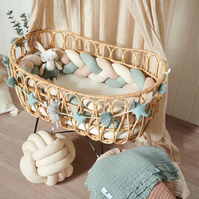 Nordic Coast Company Bettschlange geflochten Trio Mint Wochenangebot