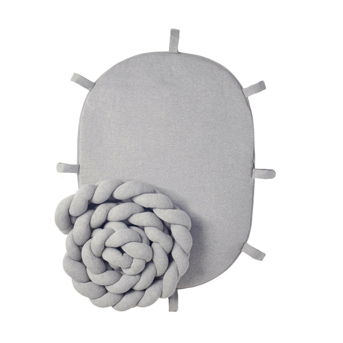 Nordic Coast Company Baby Nest geflochten Grau Letzte 3 Tage