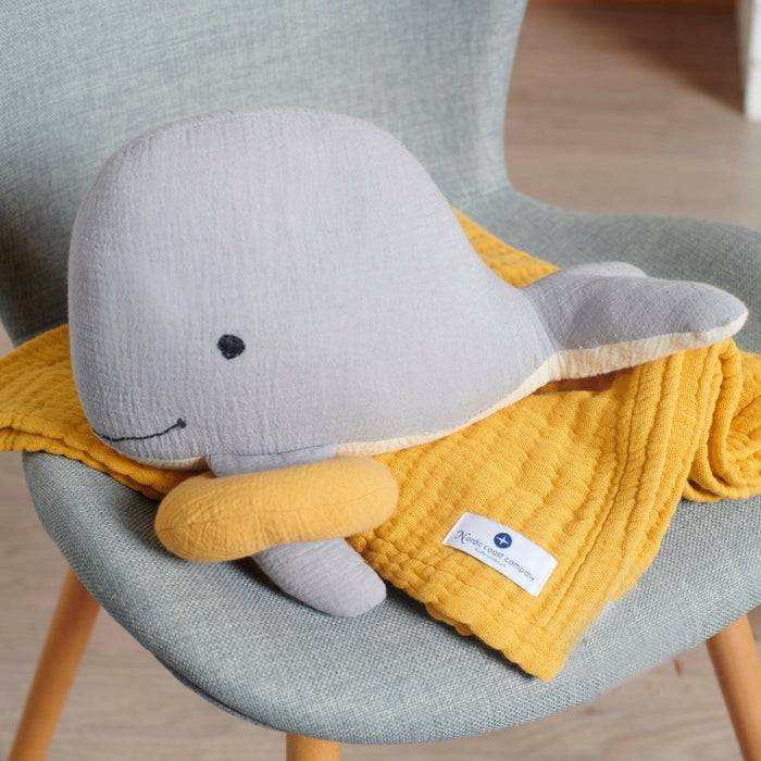 Nordic Coast Company Kuscheltier Musselin Wal Bobby Bis zu 65% Rabatt