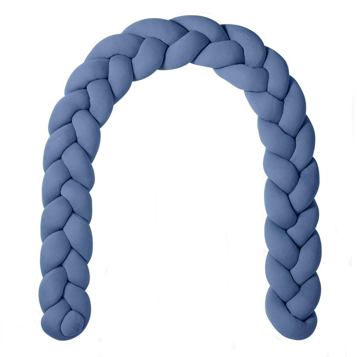 Nordic Coast Company Bettschlange geflochten Blau Jersey Begrenztes Angebot